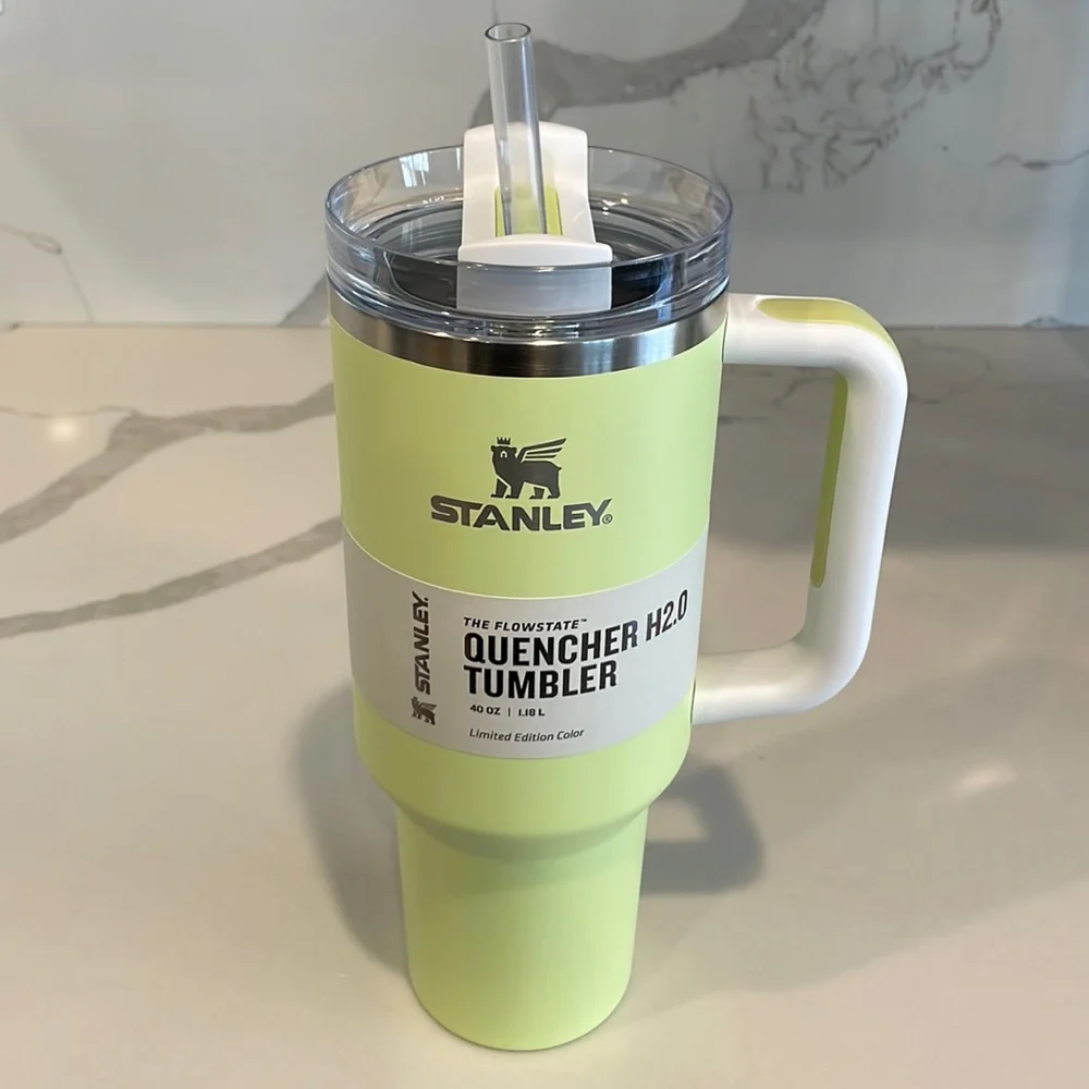 Stanley - Target CITRON COLORBLOCK - 40 oz. Flowstate Quencher H2.0 Tumbler NWT!